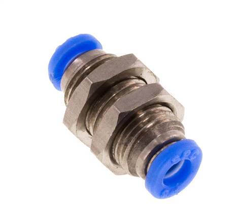 Raccord enfichable 1/8'' en laiton/PBT NBR Bulkhead [2 pièces].