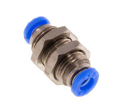 Raccord enfichable 1/8'' en laiton/PBT NBR Bulkhead [2 pièces].