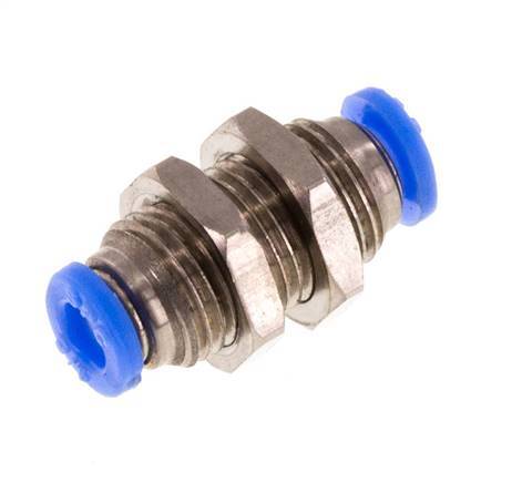 Raccord enfichable 1/8'' en laiton/PBT NBR Bulkhead [2 pièces].