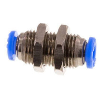 Raccord enfichable 1/8'' en laiton/PBT NBR Bulkhead [2 pièces].