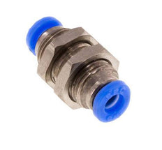 Raccord enfichable 1/8'' en laiton/PBT NBR Bulkhead [2 pièces].