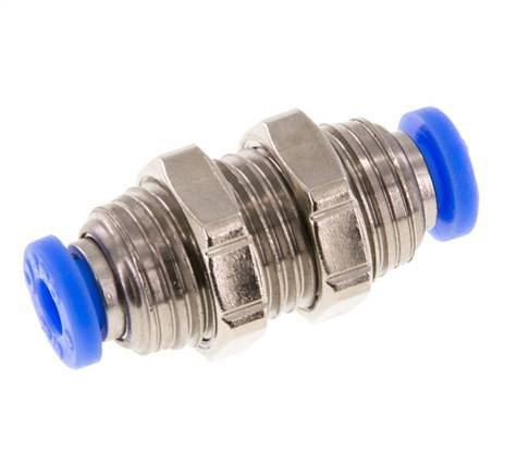 Raccord enfichable 5/32'' Laiton/PBT NBR Bulkhead [2 Pièces]