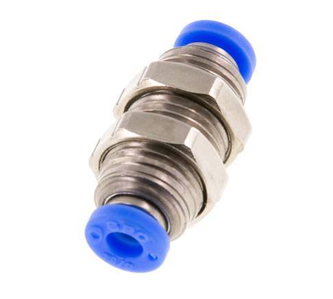 Raccord enfichable 5/32'' Laiton/PBT NBR Bulkhead [2 Pièces]