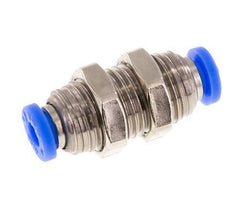Raccord enfichable 5/32'' Laiton/PBT NBR Bulkhead [2 Pièces]