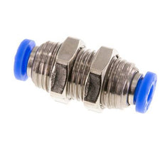 Raccord enfichable 5/32'' Laiton/PBT NBR Bulkhead [2 Pièces]