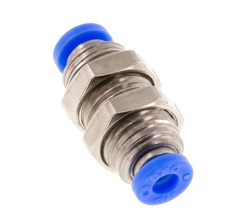 Raccord enfichable 5/32'' Laiton/PBT NBR Bulkhead [2 Pièces]