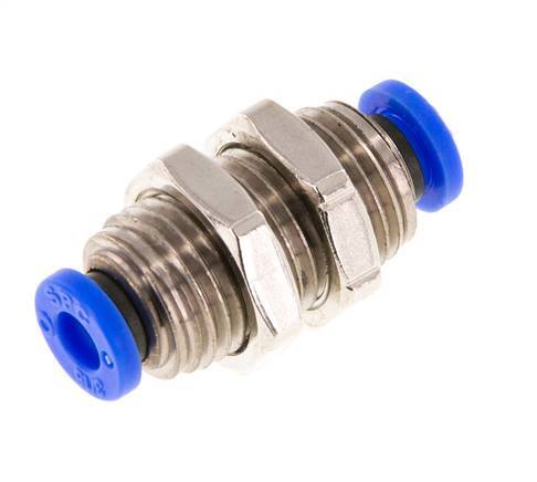 Raccord enfichable 3/16'' en laiton/PBT NBR Bulkhead [2 Pièces].