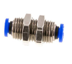 Raccord enfichable 3/16'' en laiton/PBT NBR Bulkhead [2 Pièces].