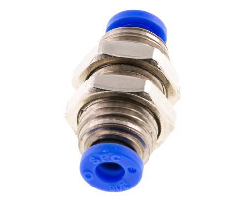 Raccord enfichable 3/16'' en laiton/PBT NBR Bulkhead [2 Pièces].