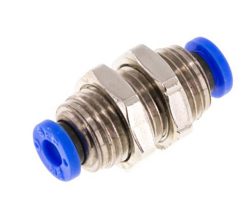 Raccord enfichable 3/16'' en laiton/PBT NBR Bulkhead [2 Pièces].