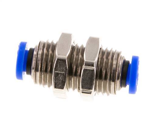 Raccord enfichable 3/16'' en laiton/PBT NBR Bulkhead [2 Pièces].