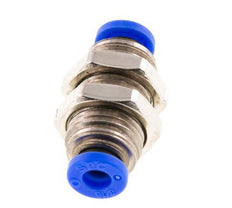 Raccord enfichable 3/16'' en laiton/PBT NBR Bulkhead [2 Pièces].