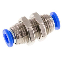 Raccord enfichable 1/4'' laiton/PBT NBR Bulkhead [2 Pièces]