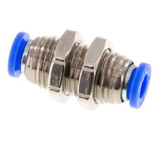 Raccord enfichable 1/4'' laiton/PBT NBR Bulkhead [2 Pièces]