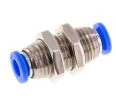 Raccord enfichable 1/4'' laiton/PBT NBR Bulkhead [2 Pièces]