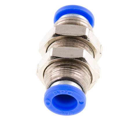 Raccord enfichable 5/16'' en laiton/PBT NBR Bulkhead [2 Pièces].