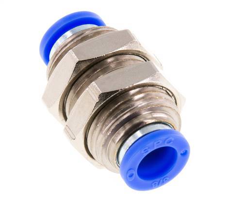 raccord enfichable 3/8'' Laiton/PBT NBR Bulkhead