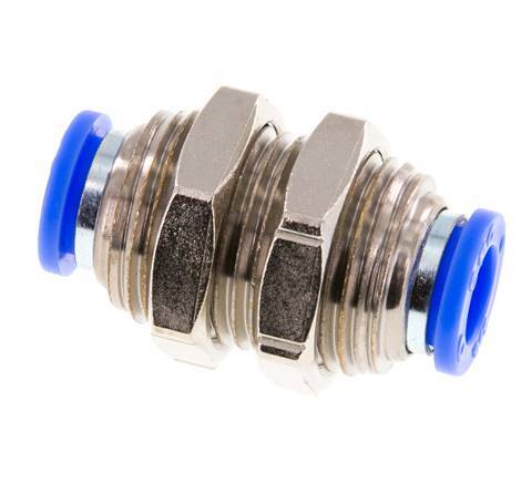 raccord enfichable 3/8'' Laiton/PBT NBR Bulkhead