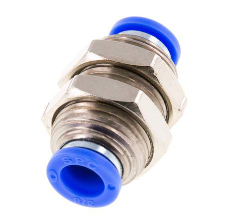 raccord enfichable 3/8'' Laiton/PBT NBR Bulkhead