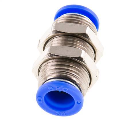 raccord enfichable 1/2'' Laiton/PBT NBR Bulkhead