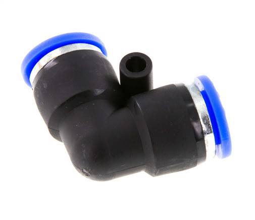 Raccord enfichable coudé 3/8'' 90deg PBT NBR [2 Pièces]
