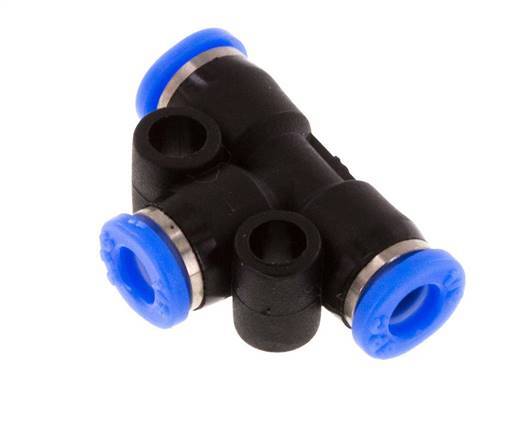 Raccord enfichable en Té 5/32'' PBT NBR [2 Pièces]