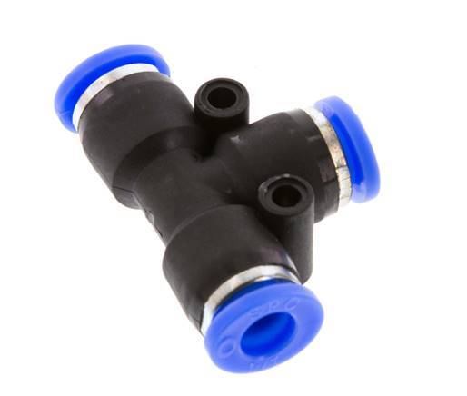 Raccord enfichable en T 1/4'' PBT NBR [2 Pièces]