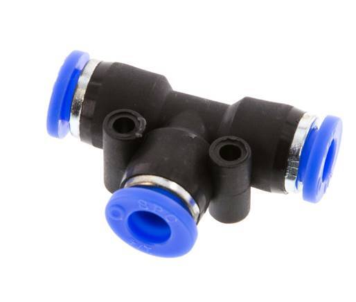 Raccord enfichable en T 1/4'' PBT NBR [2 Pièces]