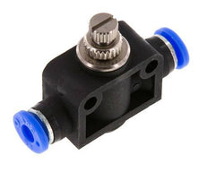 Silencieux de contrôle de débit droit 3/16 pouce (4,76 mm) laiton/PBT