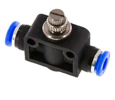 Silencieux de contrôle de débit droit 1/4 pouce (6,35 mm) laiton/PBT