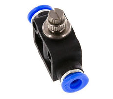 Silencieux de contrôle de débit droit 1/4 pouce (6,35 mm) laiton/PBT