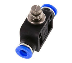 Silencieux de contrôle de débit droit 1/4 pouce (6,35 mm) laiton/PBT