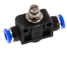 Silencieux de contrôle de débit droit 1/4 pouce (6,35 mm) laiton/PBT