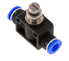 Silencieux de contrôle de débit droit 5/16 pouce (7,94 mm) laiton/PBT