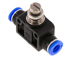 Silencieux de contrôle de débit droit 5/16 pouce (7,94 mm) laiton/PBT