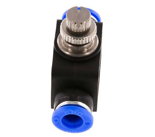 Silencieux de contrôle de débit droit 5/16 pouce (7,94 mm) laiton/PBT