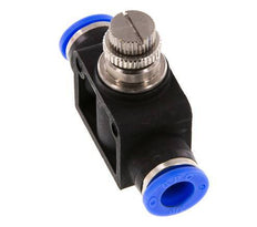 Silencieux de contrôle de débit droit 3/8 pouce (9,52 mm) laiton/PBT