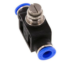 Silencieux de contrôle de débit droit 3/8 pouce (9,52 mm) laiton/PBT