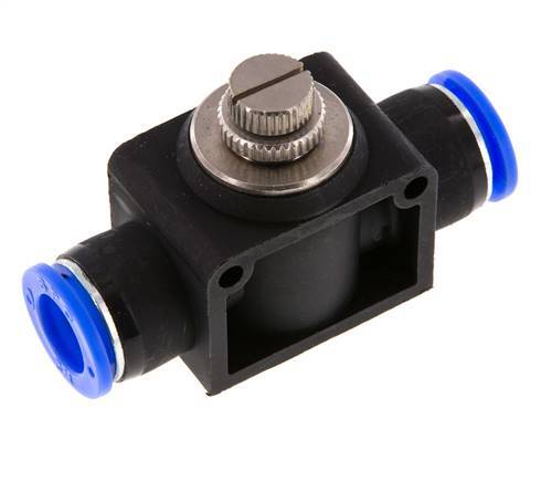 Silencieux de contrôle de débit droit 1/2 pouce (12,7 mm) laiton/PBT