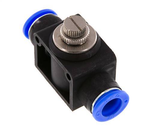 Silencieux de contrôle de débit droit 1/2 pouce (12,7 mm) laiton/PBT