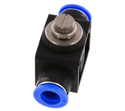 Silencieux de contrôle de débit droit 1/2 pouce (12,7 mm) laiton/PBT