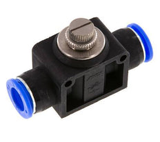 Silencieux de contrôle de débit droit 1/2 pouce (12,7 mm) laiton/PBT