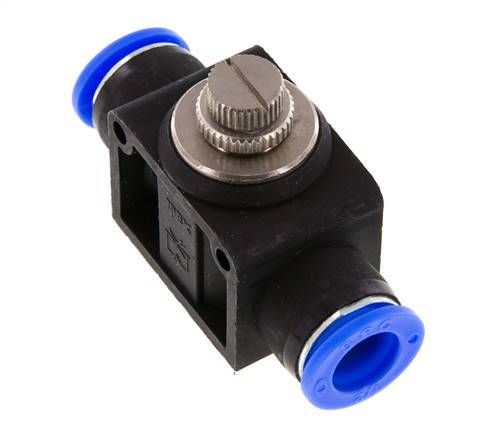 Silencieux de contrôle de débit droit 1/2 pouce (12,7 mm) laiton/PBT