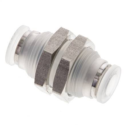 Raccord enfichable 6mm PA EPDM/PTFE Bulkhead