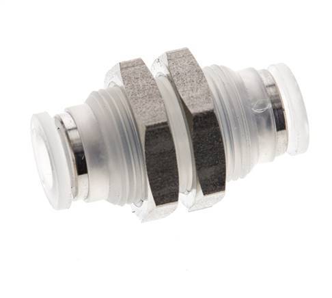 Raccord enfichable 6mm PA EPDM/PTFE Bulkhead