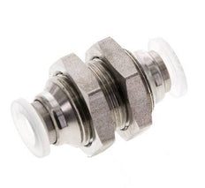 raccord enfichable de 6 mm Acier inoxydable/PA EPDM/PTFE Bulkhead