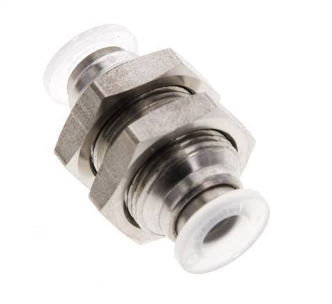 raccord enfichable de 6 mm Acier inoxydable/PA EPDM/PTFE Bulkhead