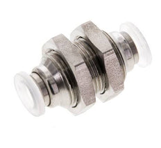 raccord enfichable de 6 mm Acier inoxydable/PA EPDM/PTFE Bulkhead
