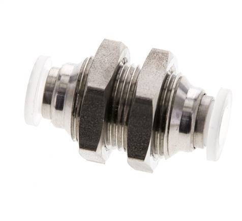 raccord enfichable de 6 mm Acier inoxydable/PA EPDM/PTFE Bulkhead