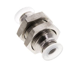 raccord enfichable de 6 mm Acier inoxydable/PA EPDM/PTFE Bulkhead